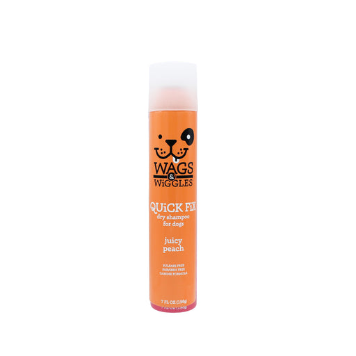 Shampoo en spray sin agua Wags & Wiggles para perros, refresca y elimina olores.  Aroma a melocotón. 198 g
